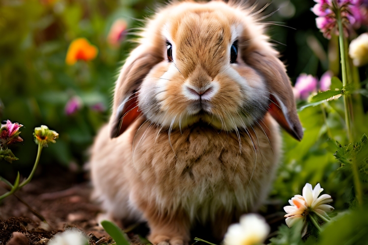 teenage holland lop rabbit 