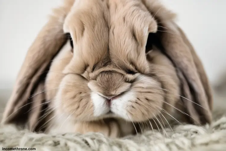 Sick Holland Lop Rabbit